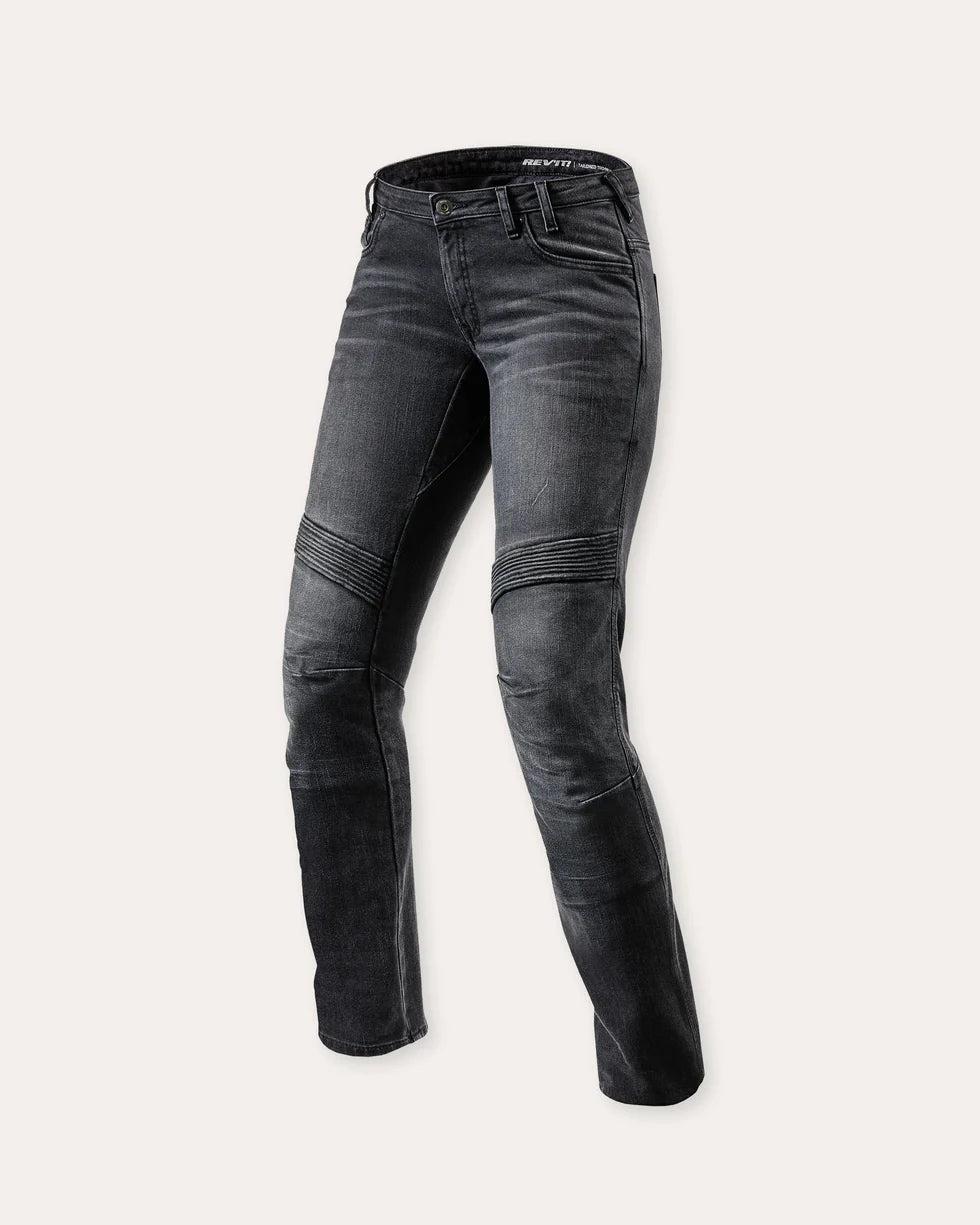 REV'IT! Moto Ladies TF Black Motocikliniai Džinsai