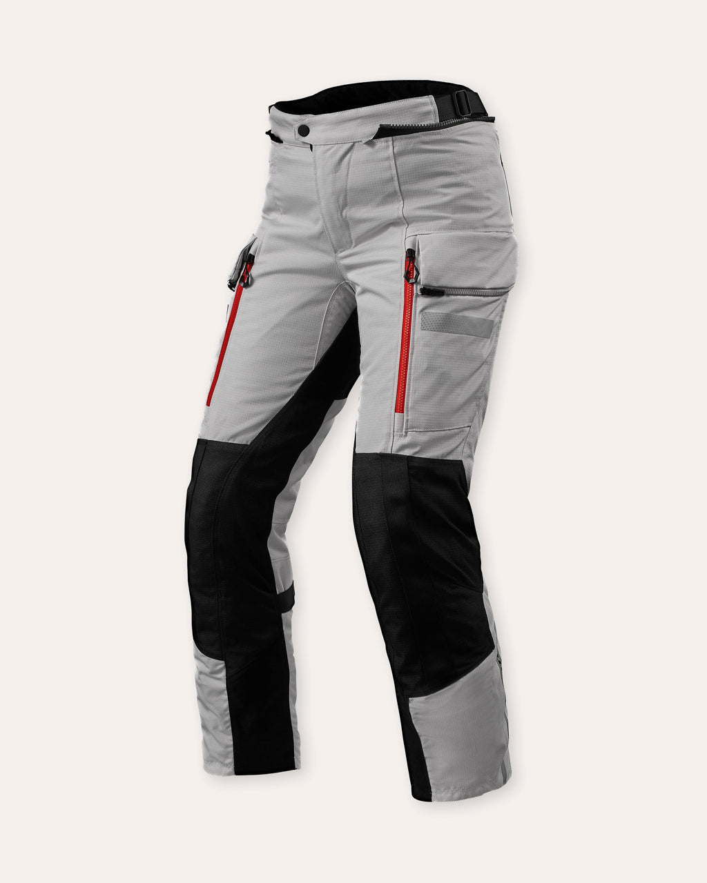 REV'IT! Sand 4 H2O Ladies Moteriškos Tekstilinės Moto Kelnės Silver/Black/Sand EU 38