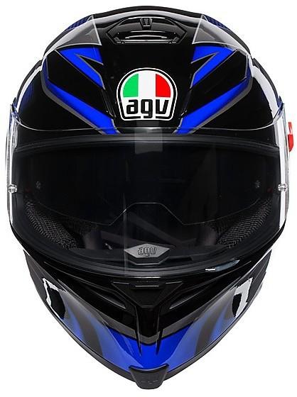 AGV K-5 S Hurricane Black/Blue/White – Integralus Motociklo Šalmas