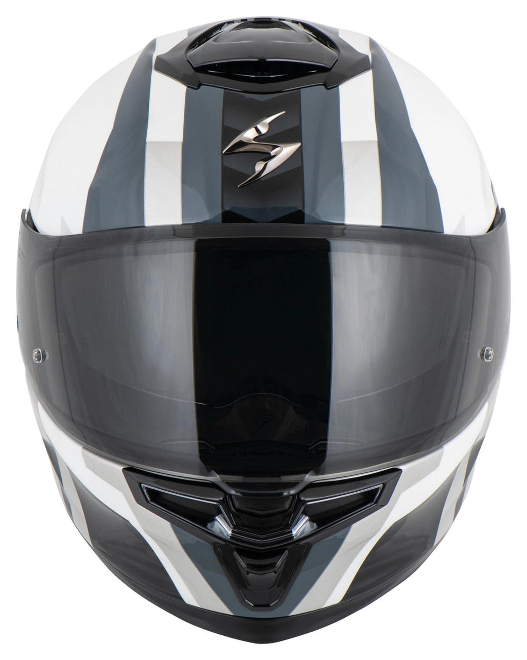 Scorpion EXO-GT SP Air Touradven Pearl White/Silver – Motociklo Šalmas XL