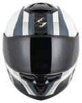 Scorpion EXO-GT SP Air Touradven Pearl White/Silver – Motociklo Šalmas XL