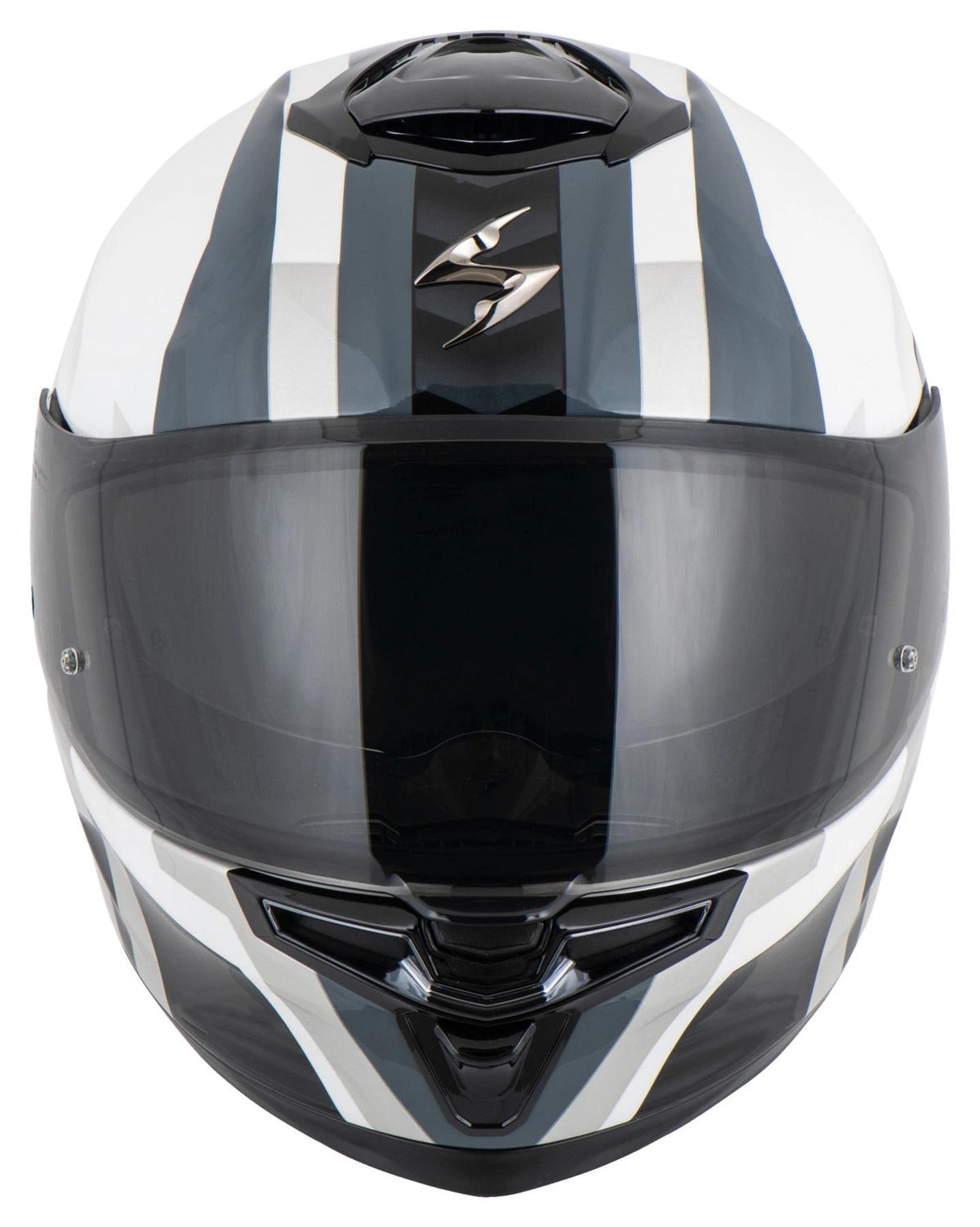 Scorpion EXO-GT SP Air Touradven Pearl White/Silver – Motociklo Šalmas XL