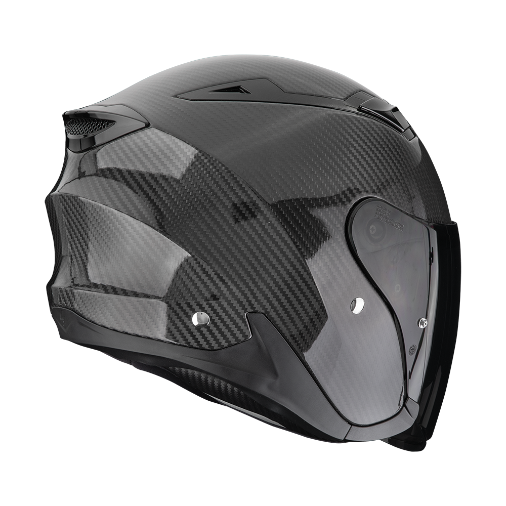 Scorpion EXO-Z1 Carbon Solid Black atviras motociklininko šalmas