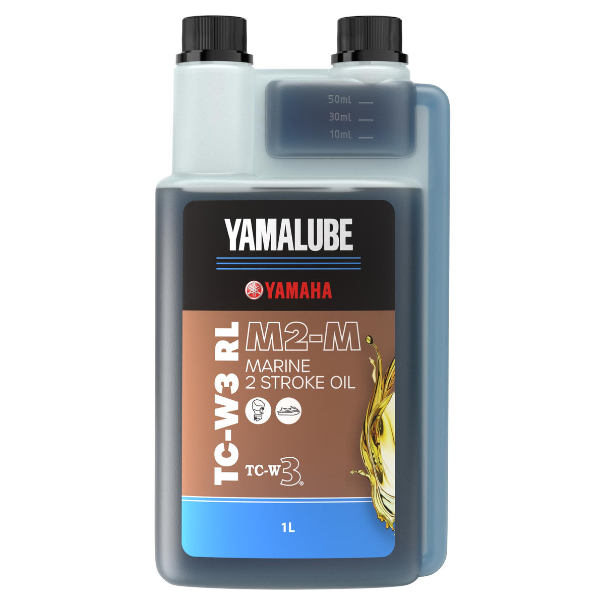 YAMALUBE M2-M Jūrinė 2 taktų alyva TC-W3-RL 1L