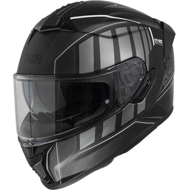 iXS422 FG 2.1 Matt Black/Grey – Integralus Motociklo Šalmas L