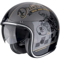 Scorpion EXO Belfast EVO Drive Fast Silver / Black / Gold L atviras motociklo šalmas