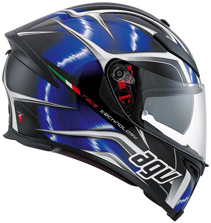AGV K-5 S Hurricane Black/Blue/White – Integralus Motociklo Šalmas