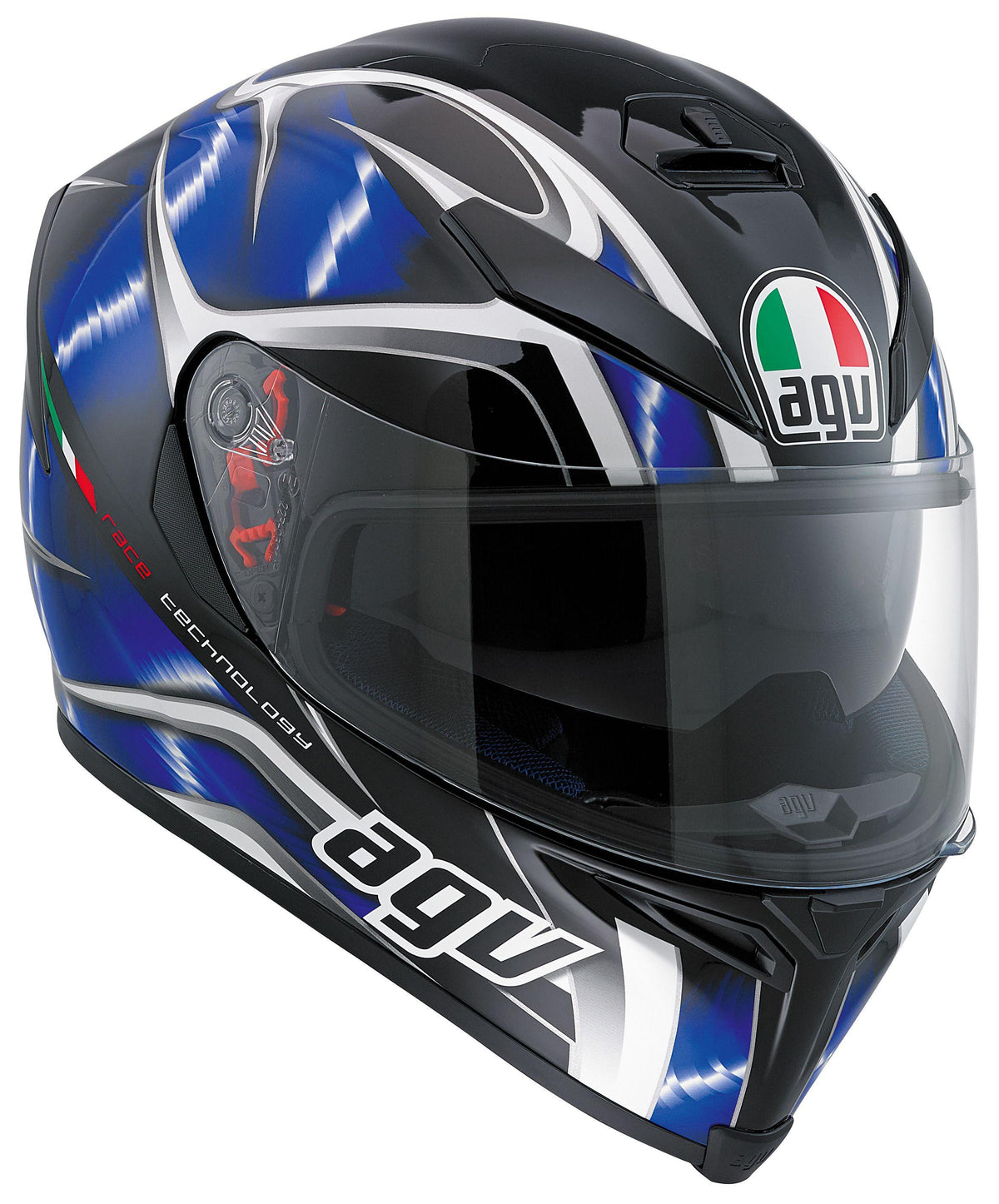 AGV K-5 S Hurricane Black/Blue/White – Integralus Motociklo Šalmas