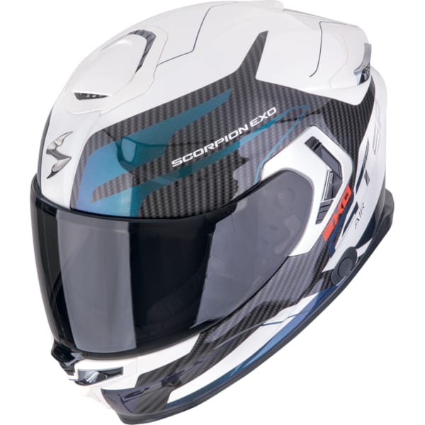 Scorpion EXO-GT SP AIR Flex White Chameleon – Integralus Motociklo Šalmas