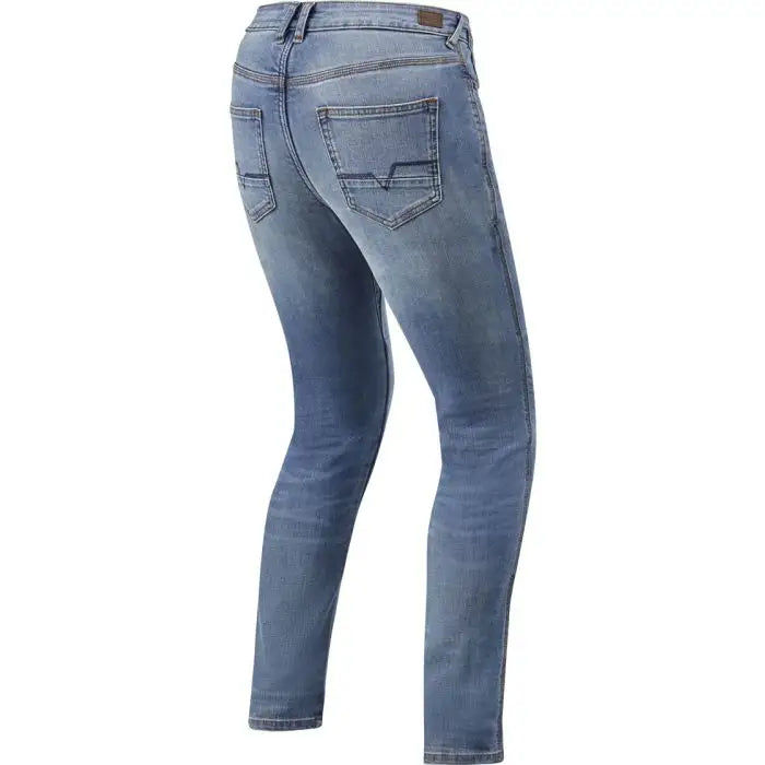 REV'IT! Victoria Ladies SF Classic Blue Motocikliniai Džinsai