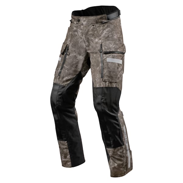 REV'IT! Sand 4 H2O Camo Brown Motociklinės Kelnės