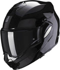 Scorpion EXO-TECH EVO Solid Black – Modulinis Motociklo Šalma