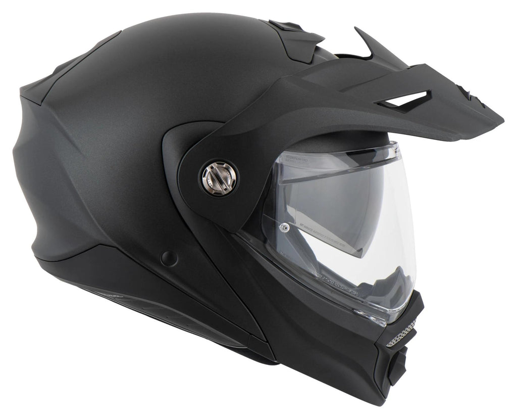 Scorpion ADX-2 Matt Pearl Black  – modulinis motociklininko šalmas