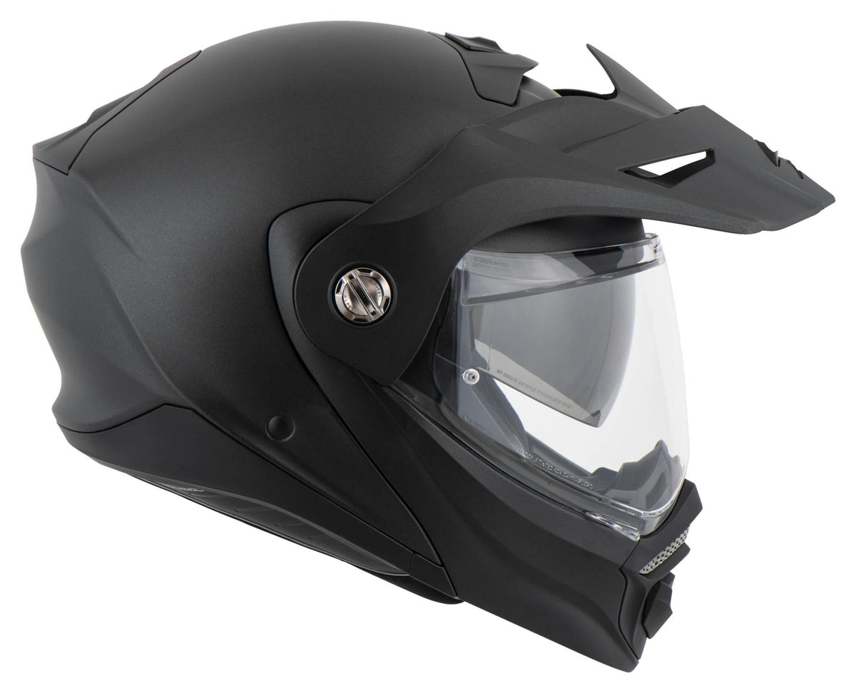 Scorpion ADX-2 Matt Pearl Black  – modulinis motociklininko šalmas