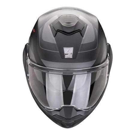 Scorpion EXO-TECH EVO PRO Commuta Matt Black/Silver – Modulinis Motociklo Šalmas