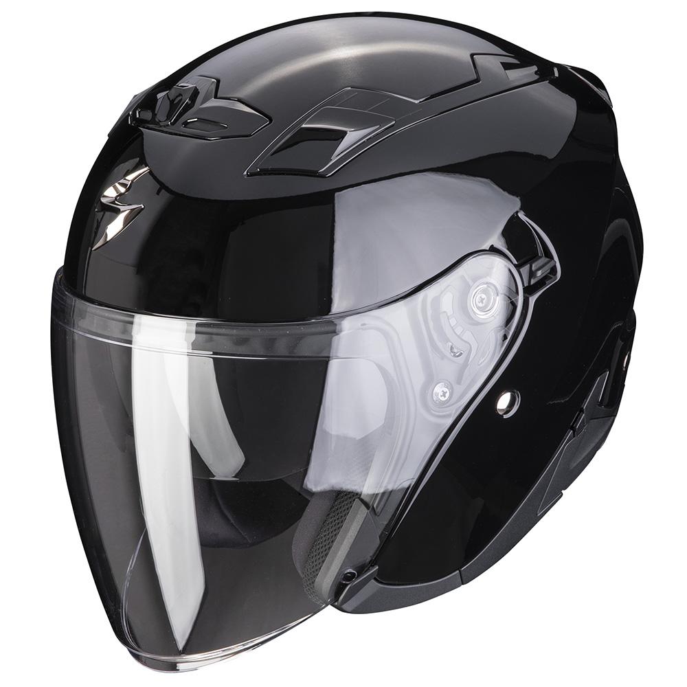 Scorpion EXO-230 Solid Black atviras motociklininko šalmas